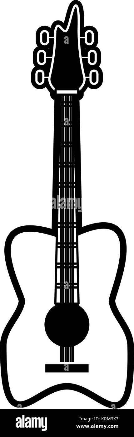 Acoustic guitar music instrument Stock Vector Image & Art - Alamy