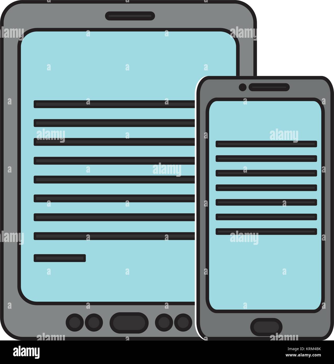 Tablet and smartphone design Stock Vector Image & Art - Alamy