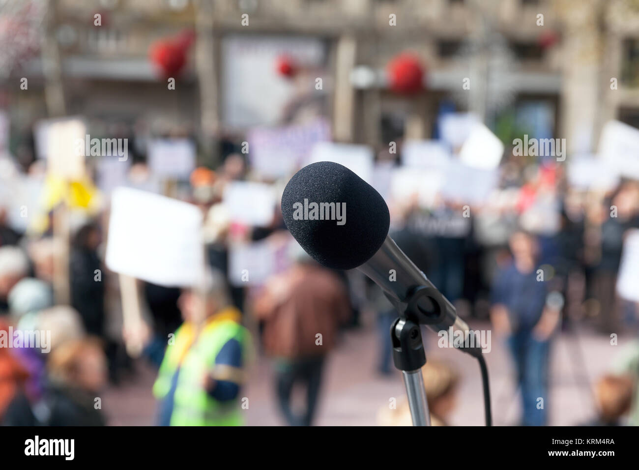 Protest. Public demonstration. Stock Photo