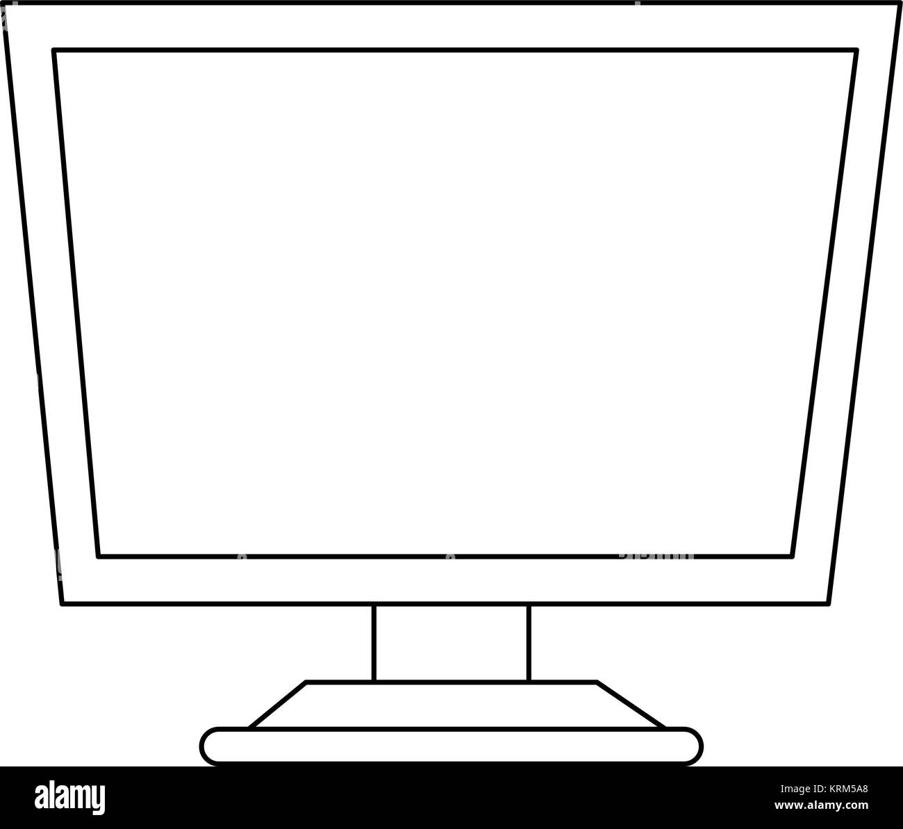 Traceable Computer Screen Computer screen technology Stock Vector Image & Art - Alamy