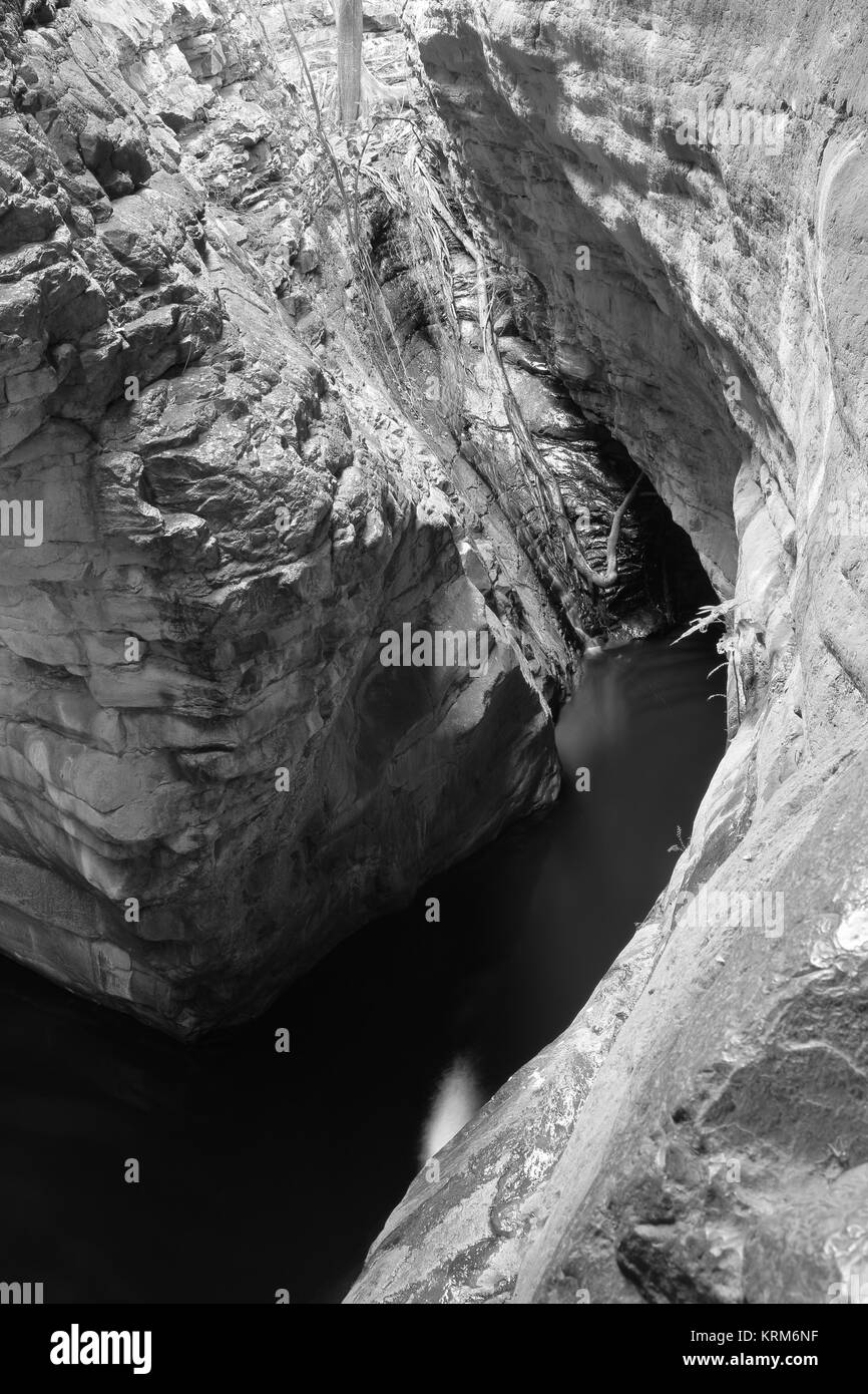 Ravine of rock Black and White Stock Photos &amp; Images - Alamy