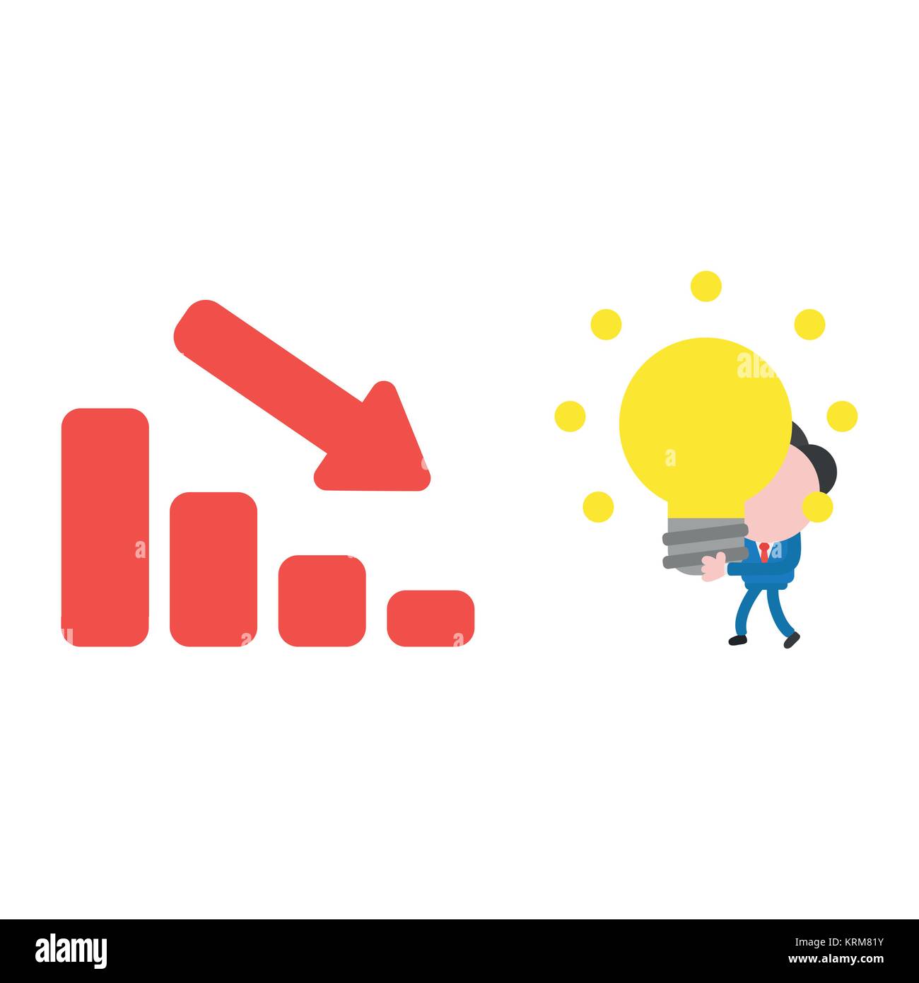 Businessman solve diagram Stock Vector Images - Alamy