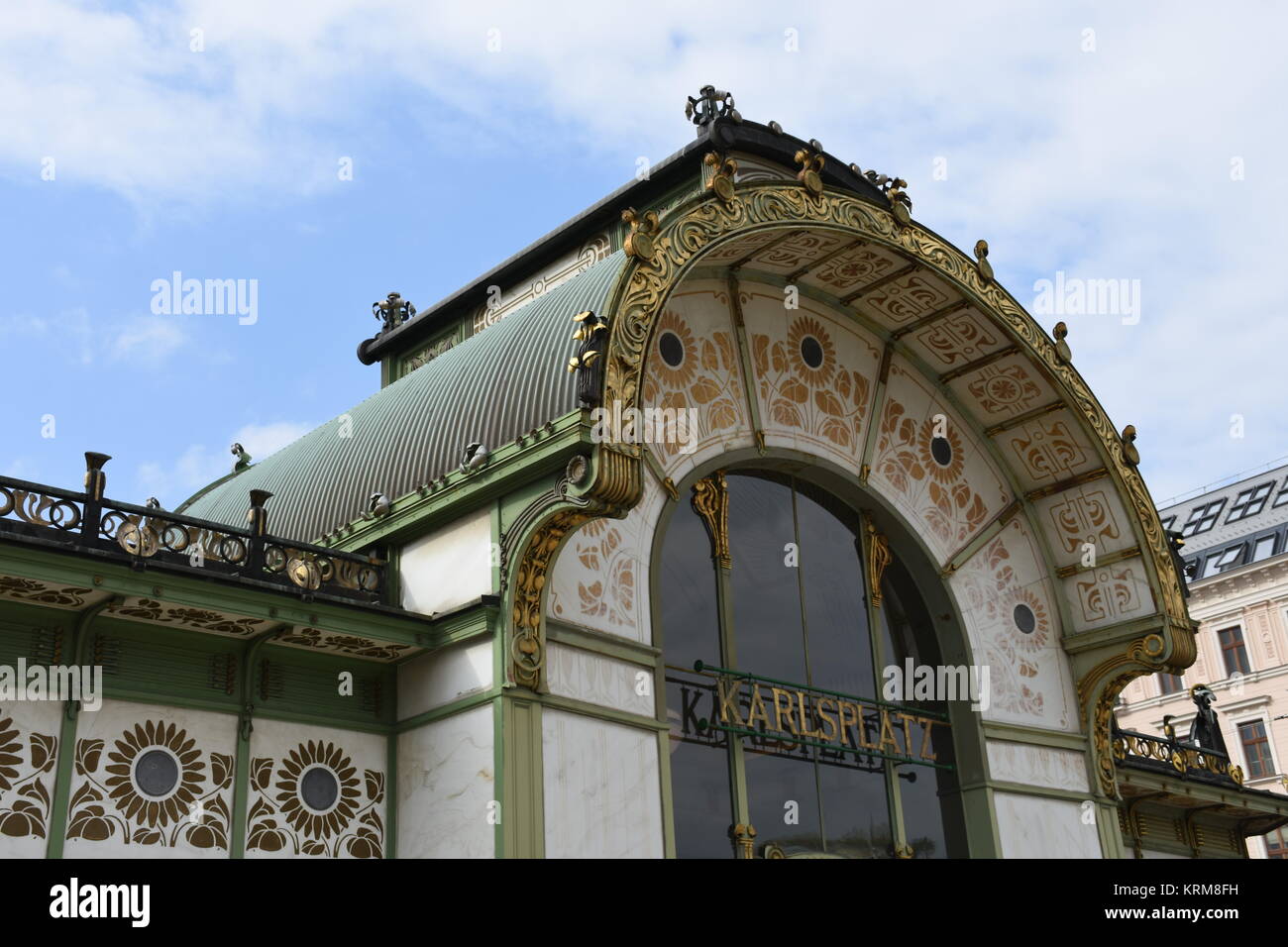vienna,karlsplatz,otto wagner,pavilion,u4,subway station,wiener stadtbahn,art nouveau Stock Photo