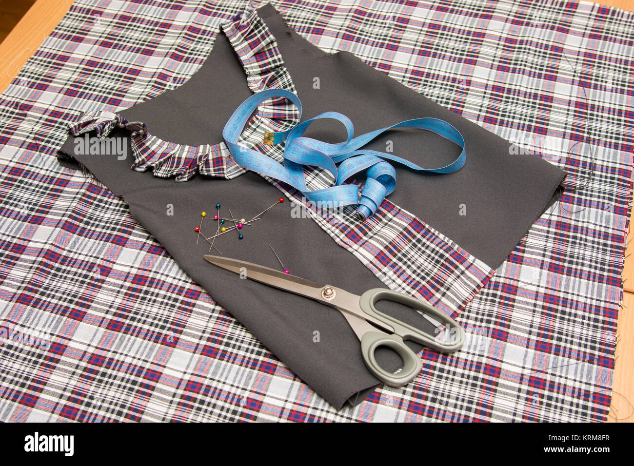 children's school uniforms and clothing accessories Stock Photo