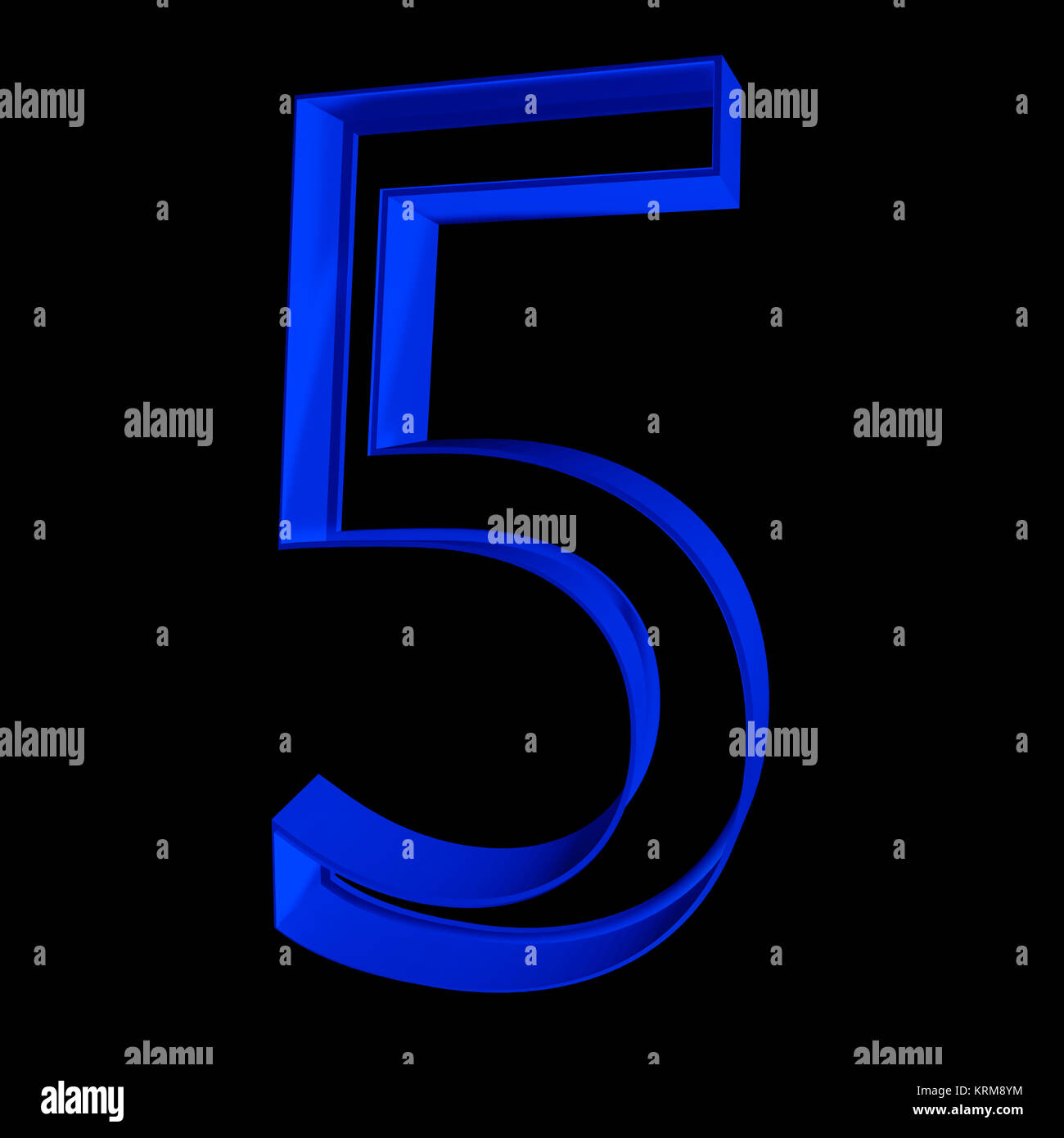 Alphabet Letter 5 Stock Photo - Alamy