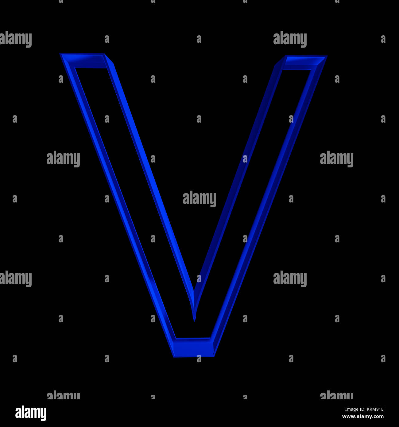 Alphabet Letter V Stock Photo - Alamy