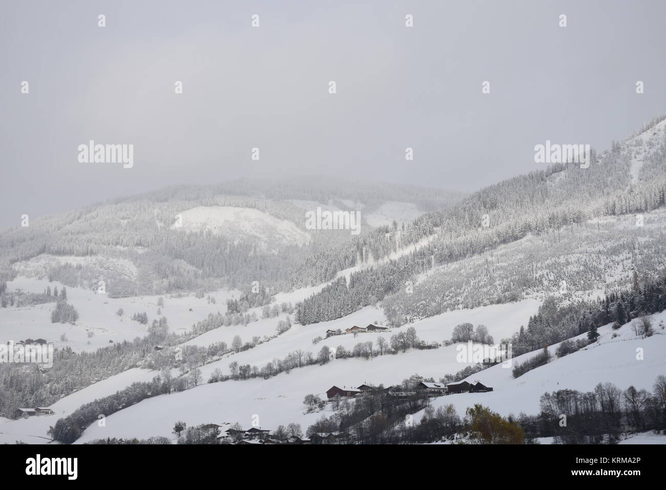 winter,snow,ice,stuhlfelden,uttendorf,pinzgau,oberpinzgau,salzachtal Stock Photo