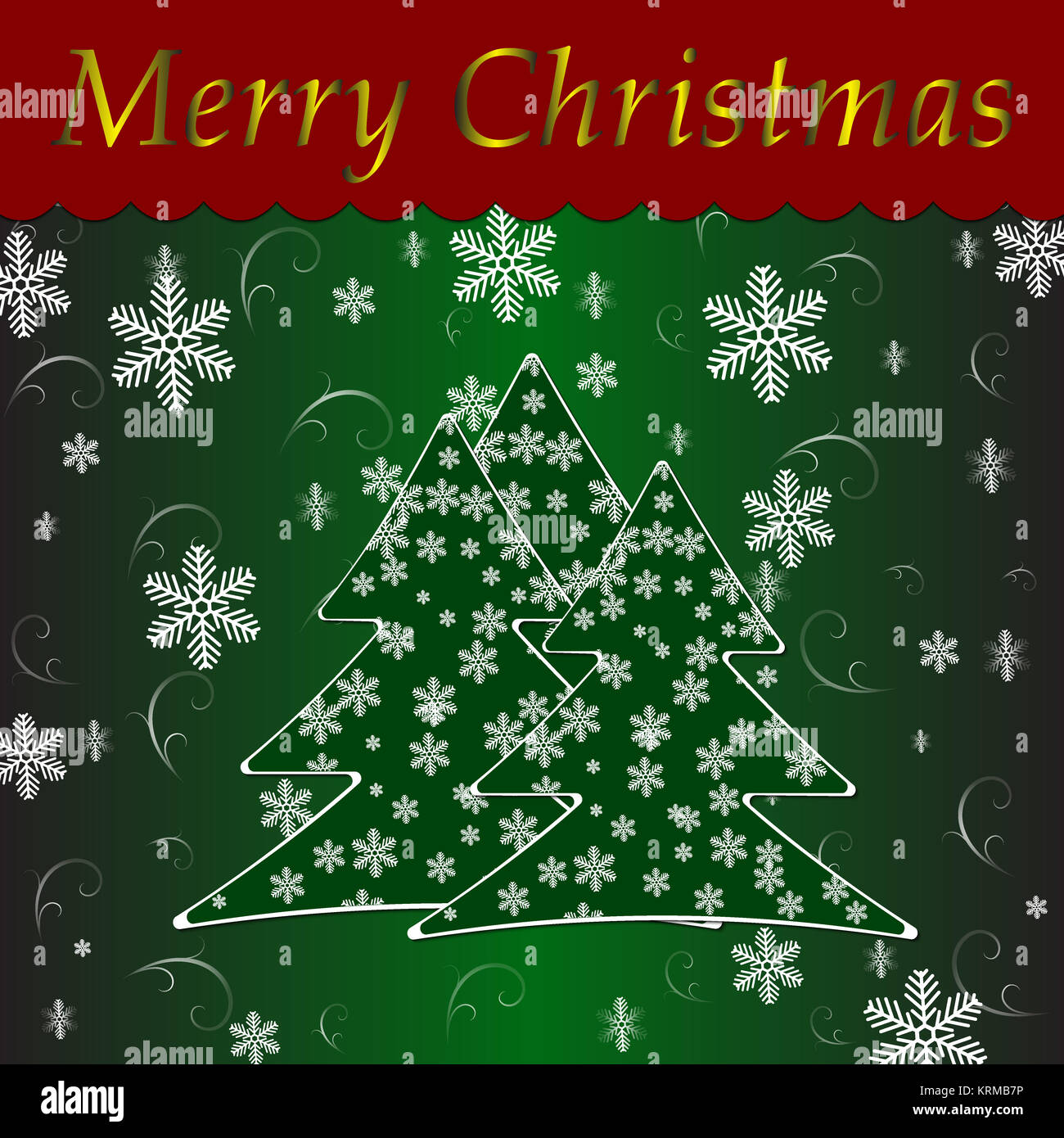 christmas tree over green background Stock Photo - Alamy