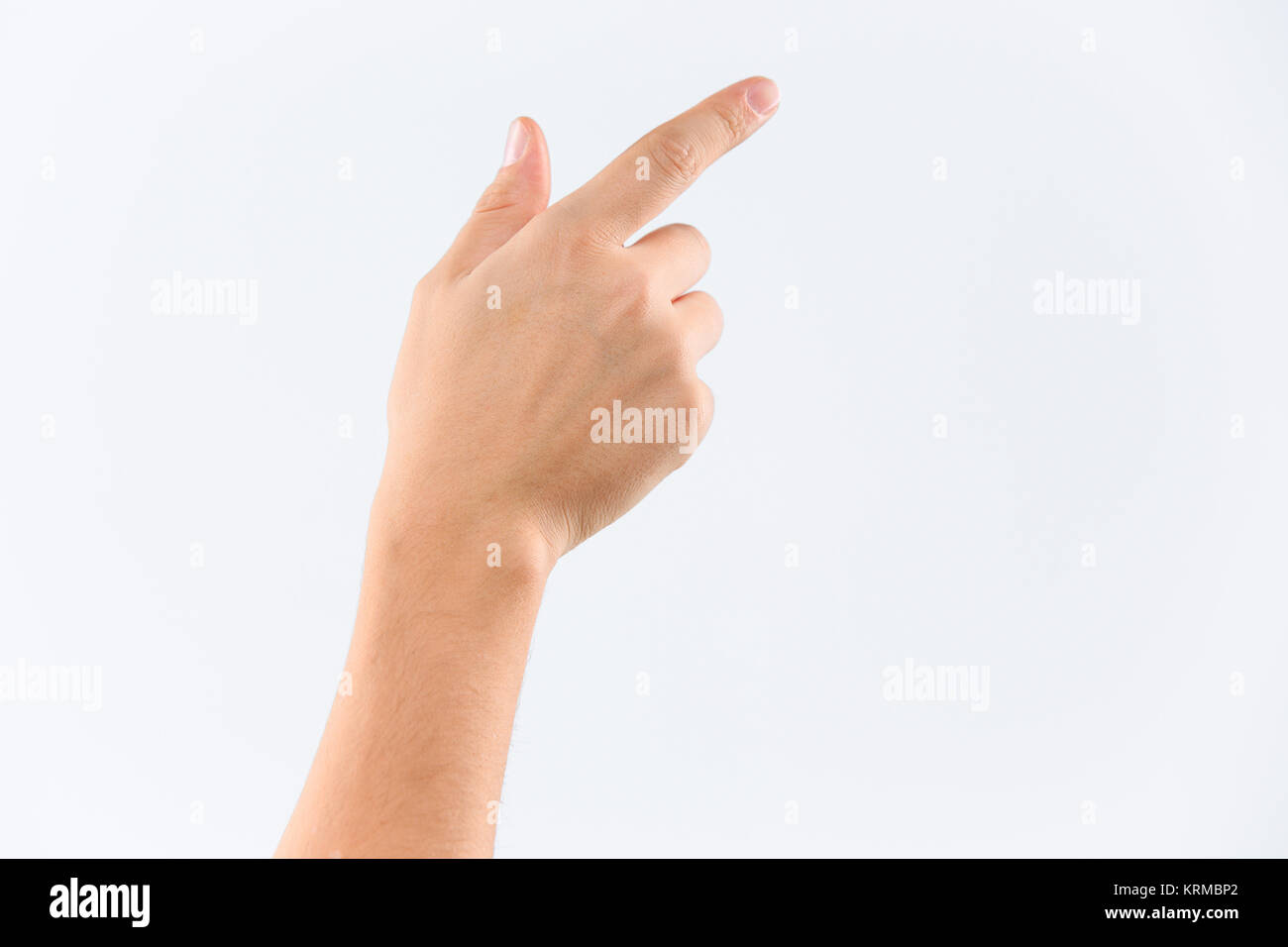 man's hand isolated on white background Stock Photo - Alamy