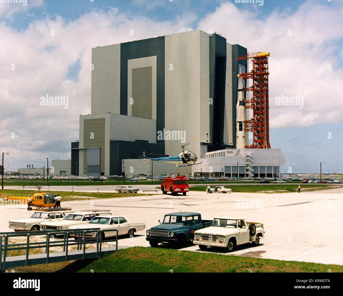 View of the Apollo 11 rollout Stock Photo
