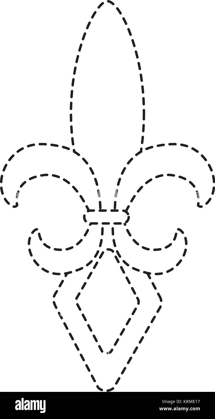 Fleur de lis vector Black and White Stock Photos & Images - Page 3 - Alamy for Free Printable Fleur De Lis Template