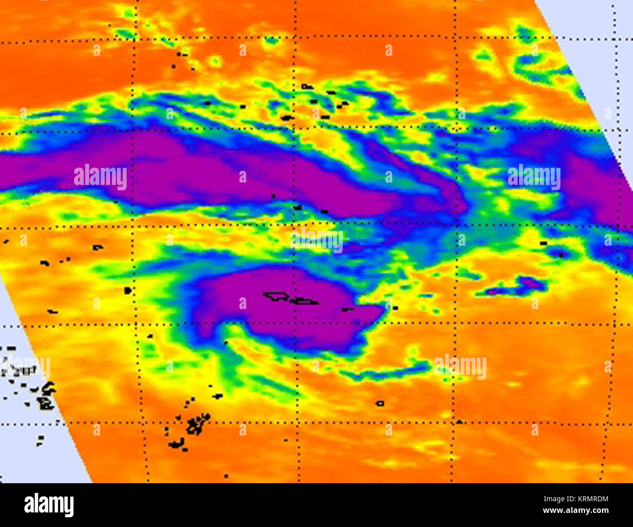 Infrared NASA Image of Cyclone Evan Shows Powerful Thunderstorms ...