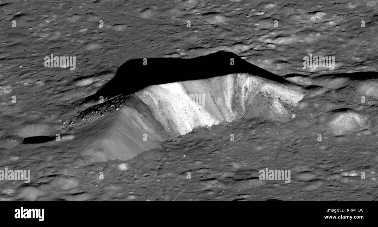 Aristarchus crater central peak LROC NAC Stock Photo - Alamy