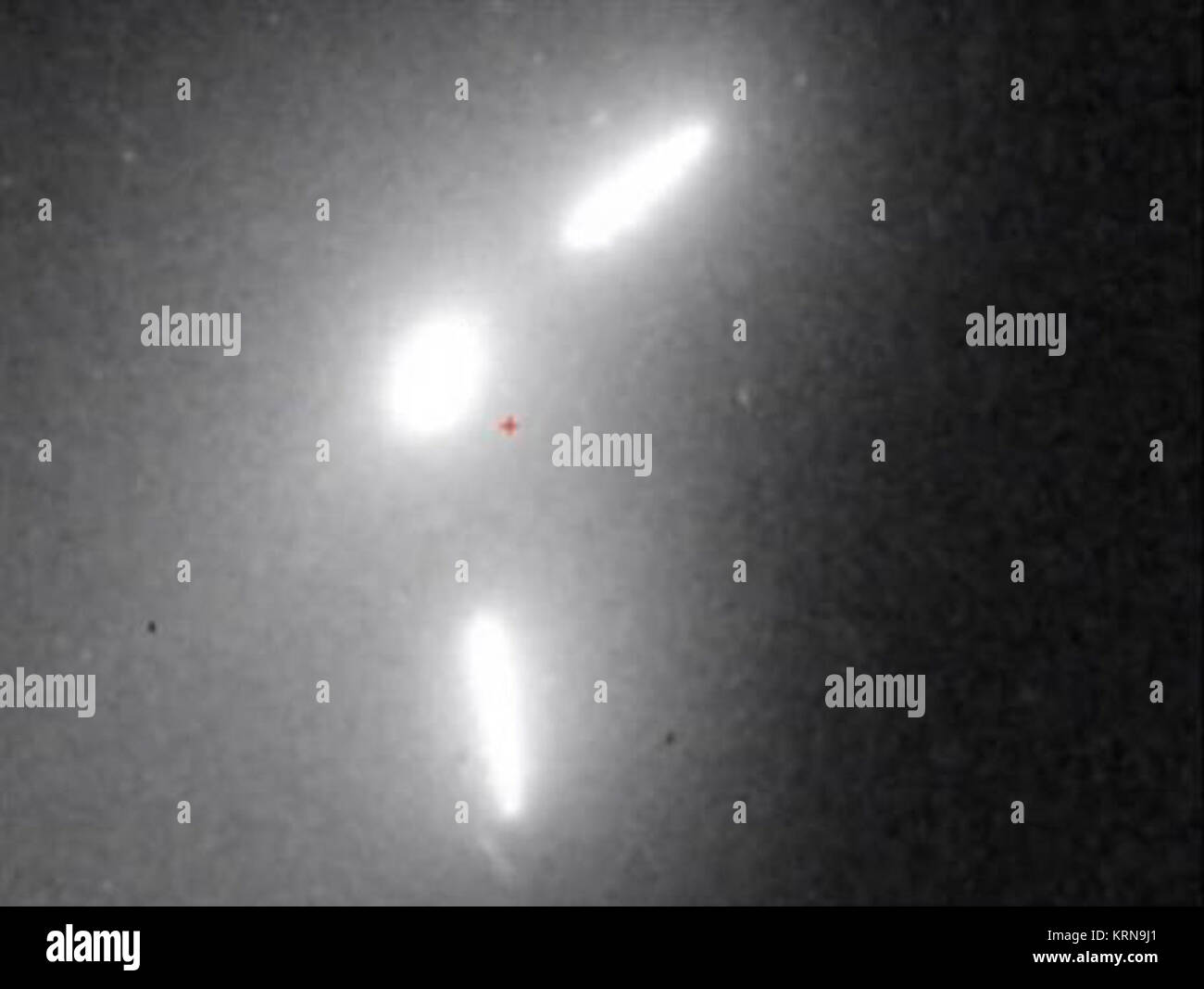 Composite image of Comet ISON3B April 2013 Stock Photo