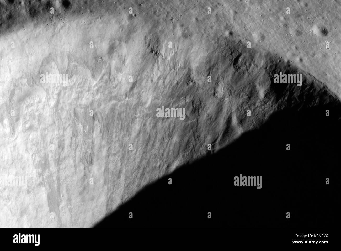 Wollaston crater wall AS15P0331 Stock Photo Alamy