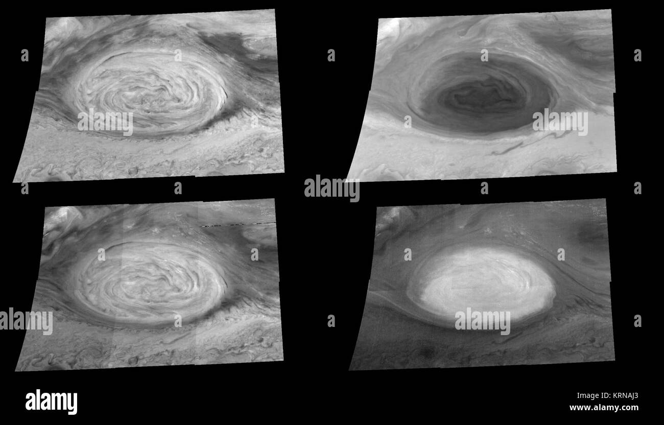 Great Red Spot at Four Different Wavelengths (PIA00721 Stock Photo Alamy
