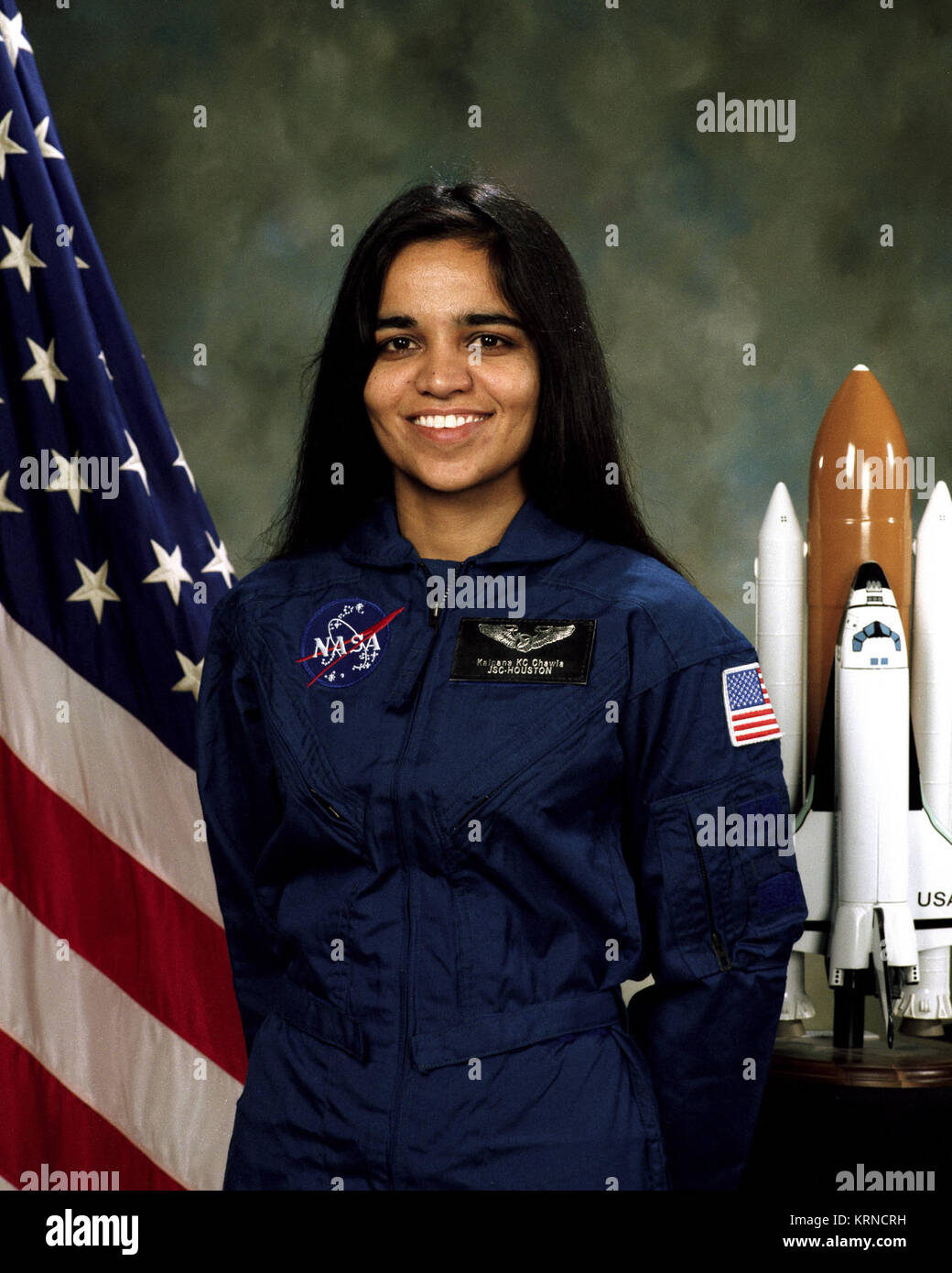 Kalpana Chawla, official portrait Stock Photo - Alamy