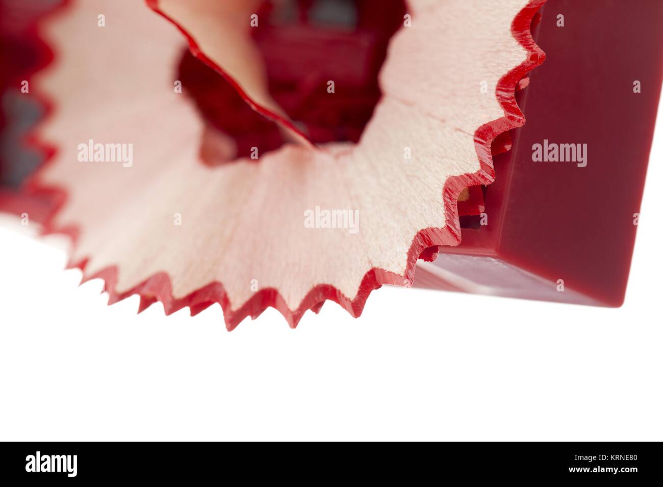 cropped image of pencil dust and sharpener Stock Photo Alamy