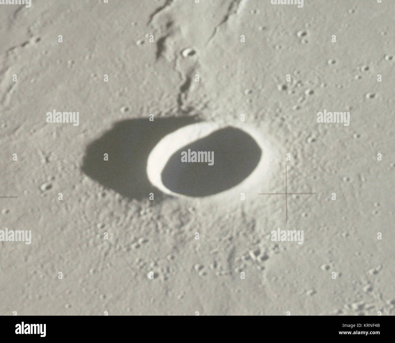 Nielsen crater AS15-88-11983 Stock Photo - Alamy
