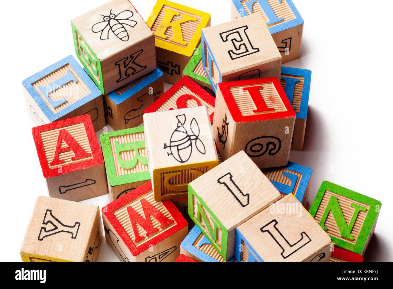 heap of building blocks Stock Photo - Alamy