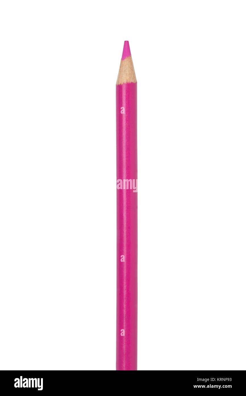 hot pink pencil crayon Stock Photo Alamy