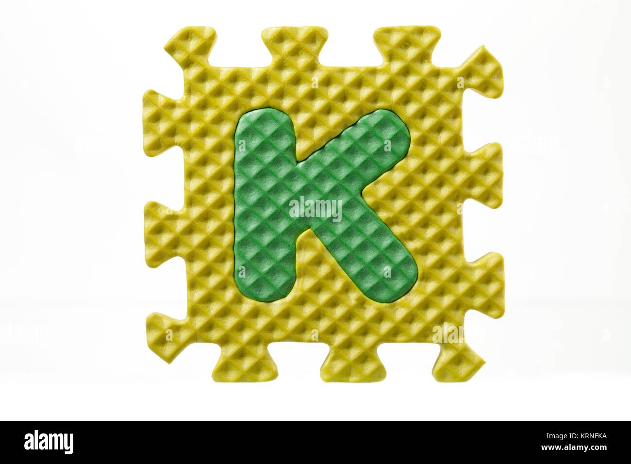 Letter k rubber puzzle hi-res stock photography and images - Alamy
