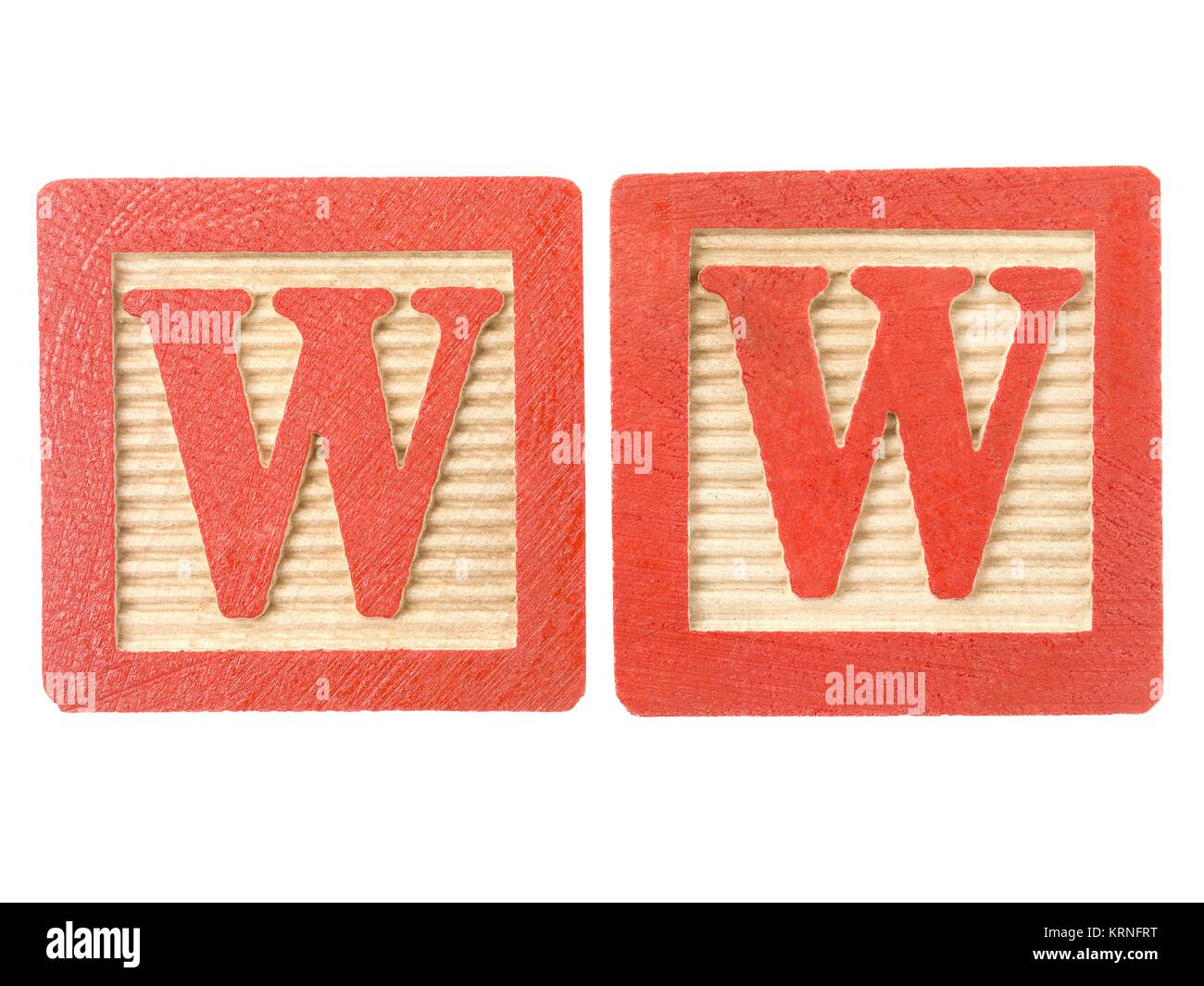 letter w cutout on cardboard Stock Photo Alamy