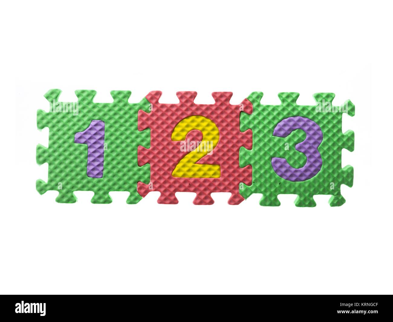 Puzzle tapis mousse Numéro de pièces Photo Stock - Alamy