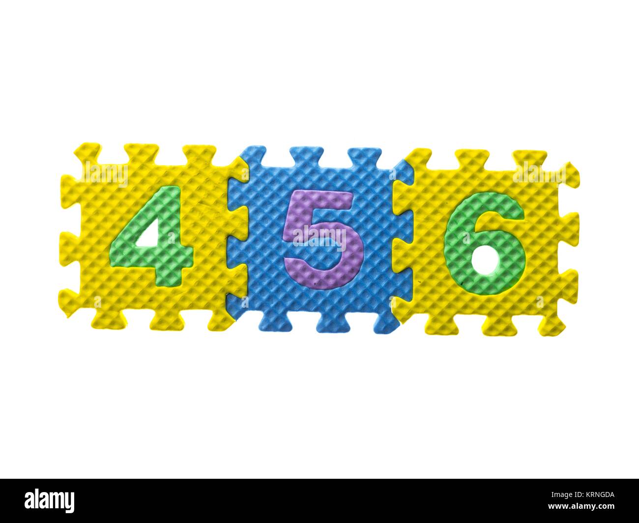 numbers of foam puzzle Stock Photo Alamy