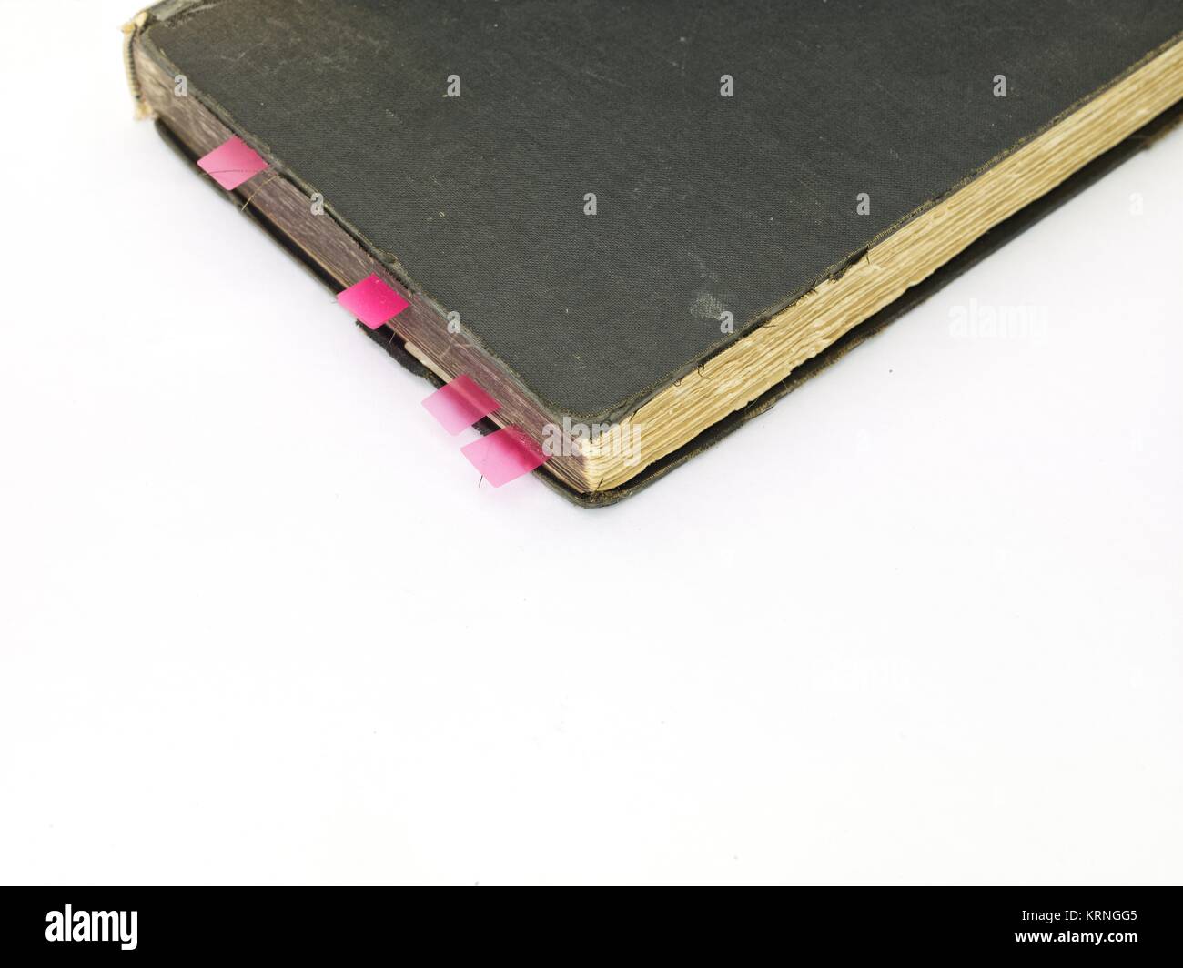 old book isolated on a white background Stock Photo - Alamy