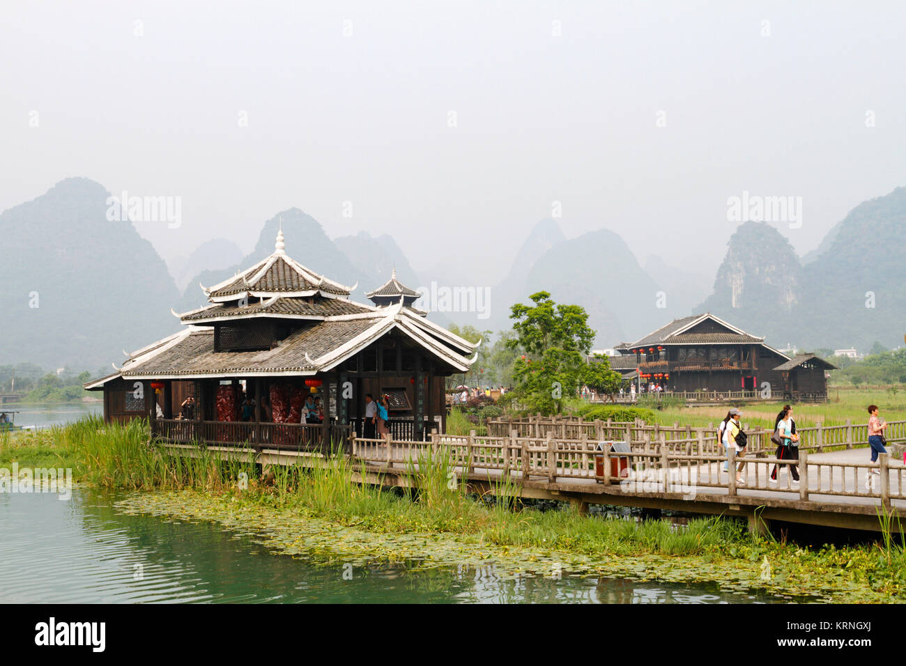 Shi Wai Tao Yuan Shangri La Theme Park In Yangshuo Guilin China