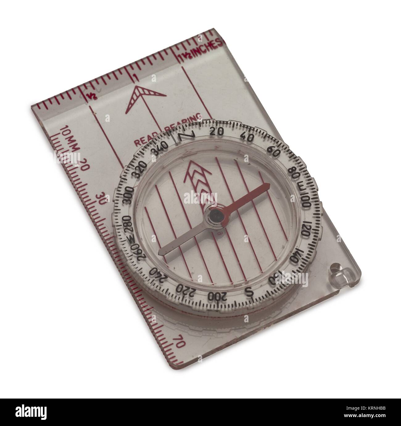 plastic ruler with compass Stock Photo - Alamy