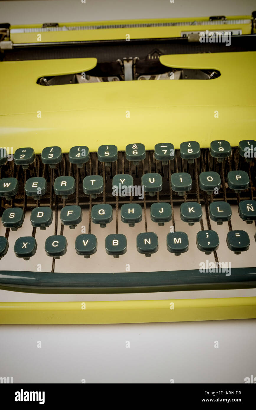 Vintage typewriter in a studio shot Stock Photo - Alamy
