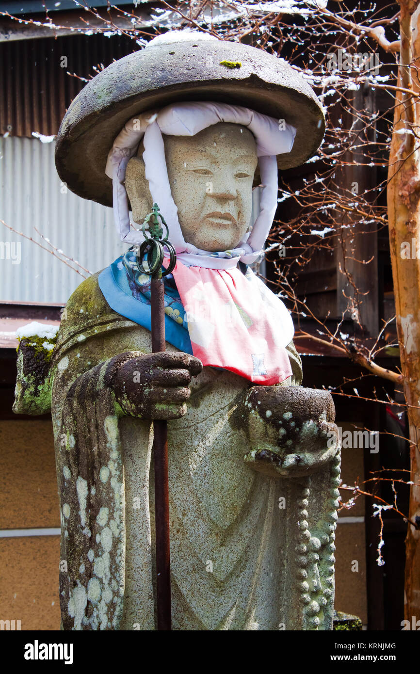 jizo-bodhisattva-at-hida-kokubunji-temple-in-takayama-japan-stock