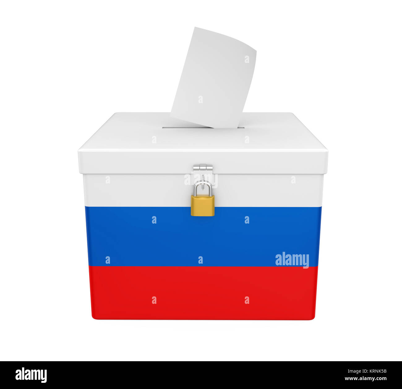 Russia Election Ballot Box Isolated Stock Photo - Alamy
