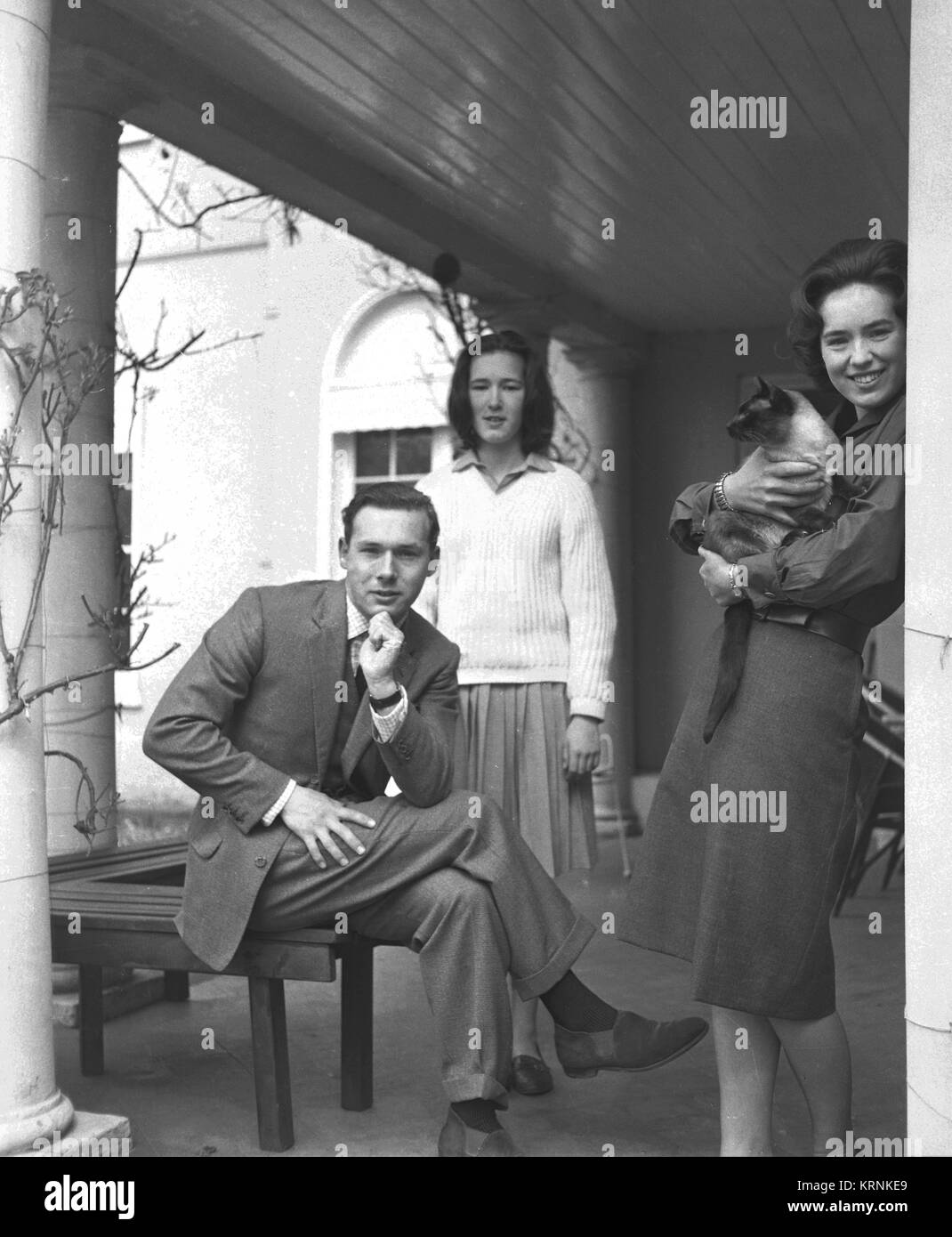 A well to do family informal portraits. Photo by Gilbert Adams (1906-1996), prominent third generation photographer, son of Marcus and grandson of Walton.  From the Gilbert Adams Collection of photography,  Copyright/Property of Tony Henshaw *** Local Caption *** Copyright/Property of Tony Henshaw Stock Photo