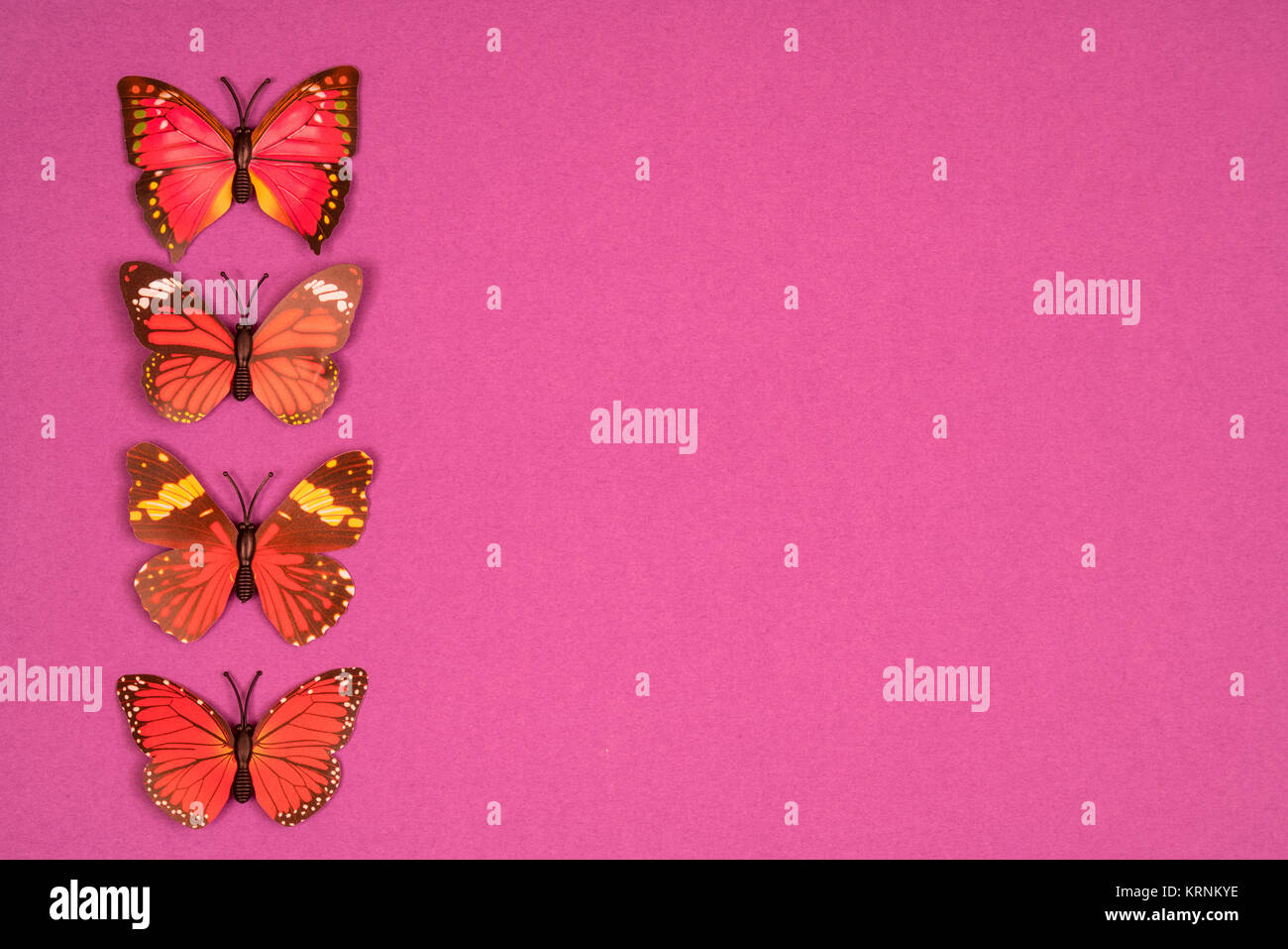 decorative butterflies on a colored background Stock Photo - Alamy