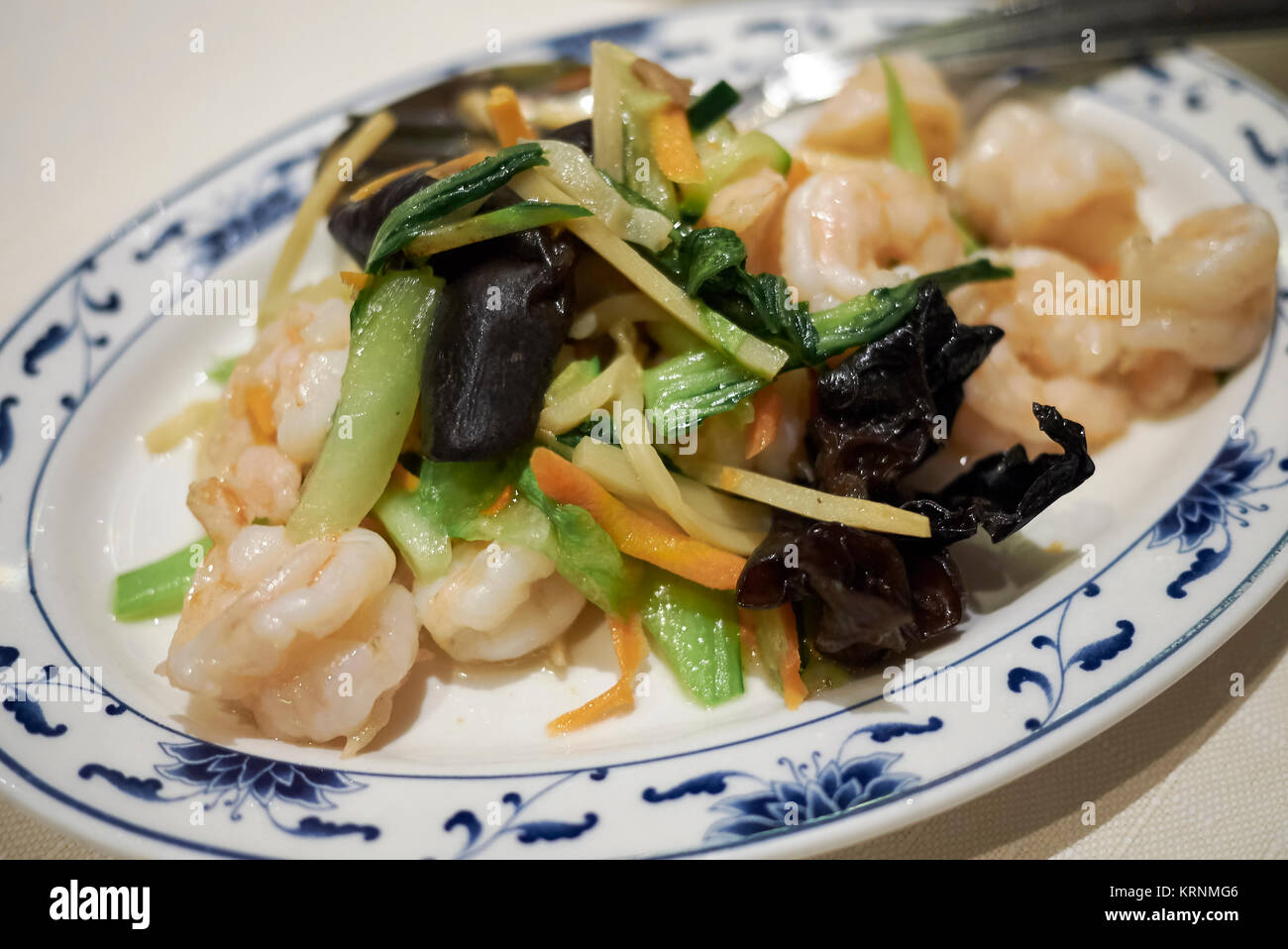 Shrimps and vegetables Stock Photo Alamy