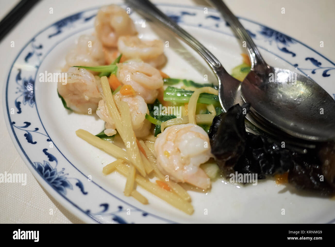 Shrimps and vegetables Stock Photo Alamy