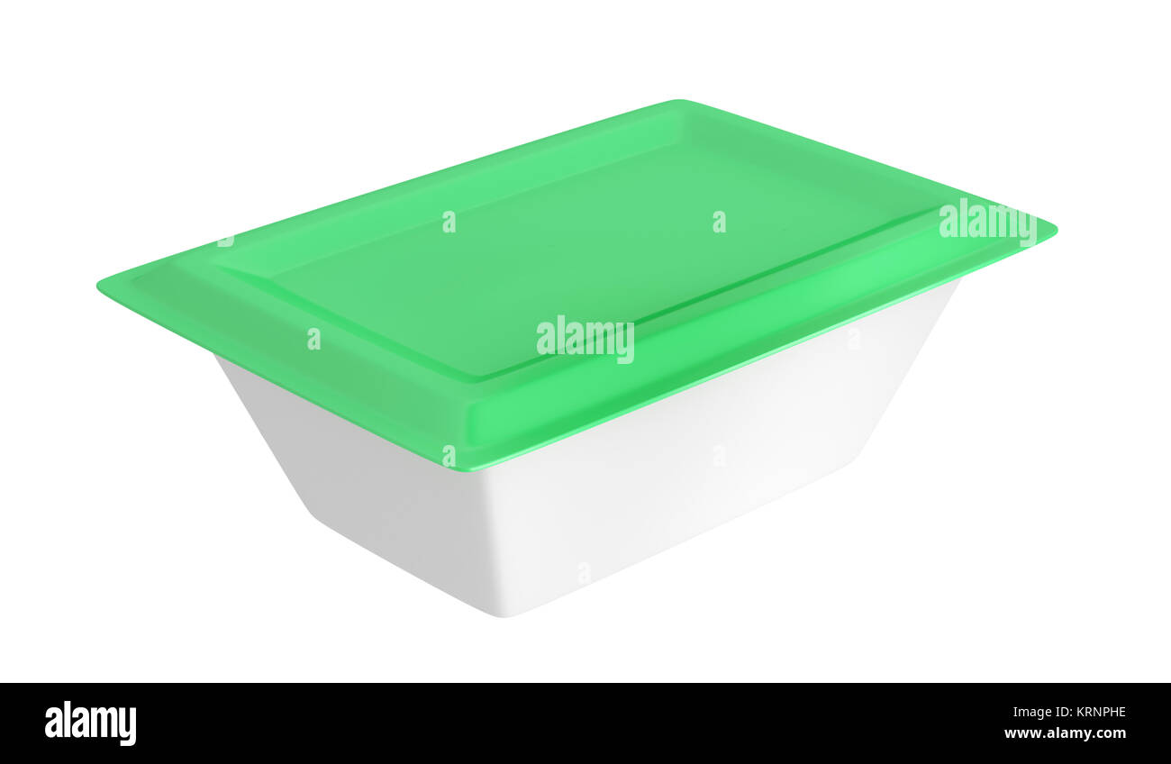 Plastic container for cream cheese Stock Photo Alamy