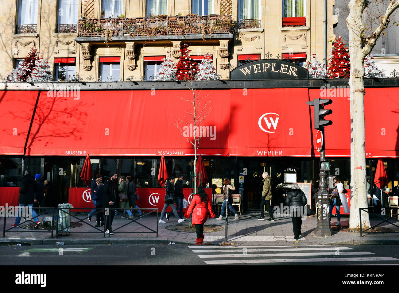 Brasserie Wepler, Place de Clichy, Paris France Stock Photo Alamy