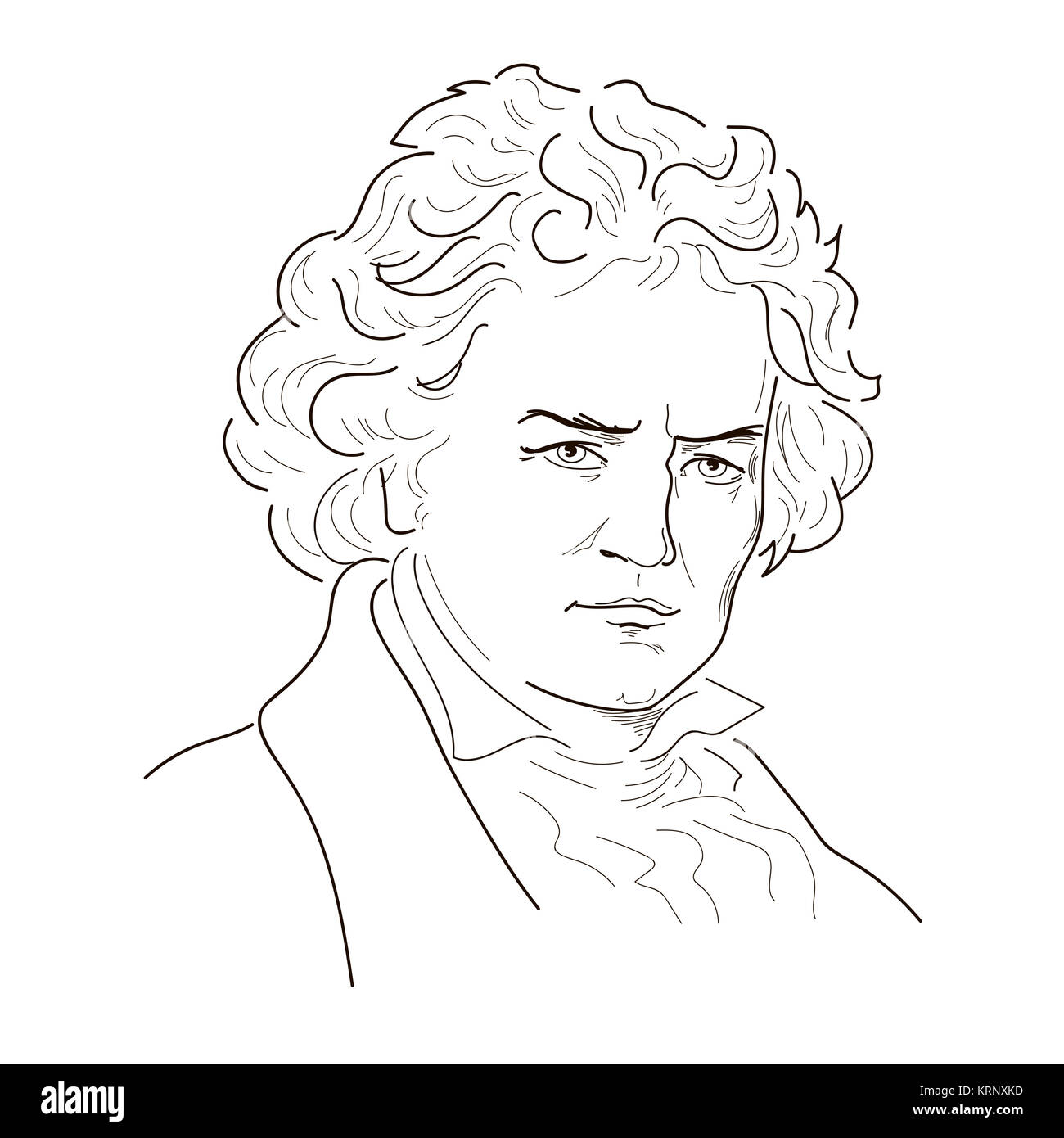 Ludwig van Beethoven Stock Photo