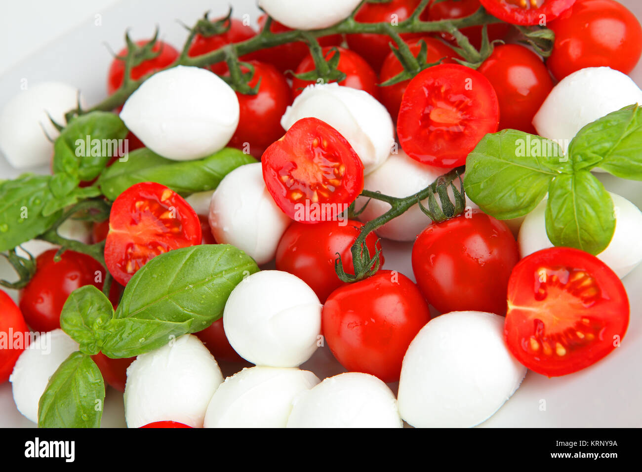 mozzarella and tomato Stock Photo - Alamy