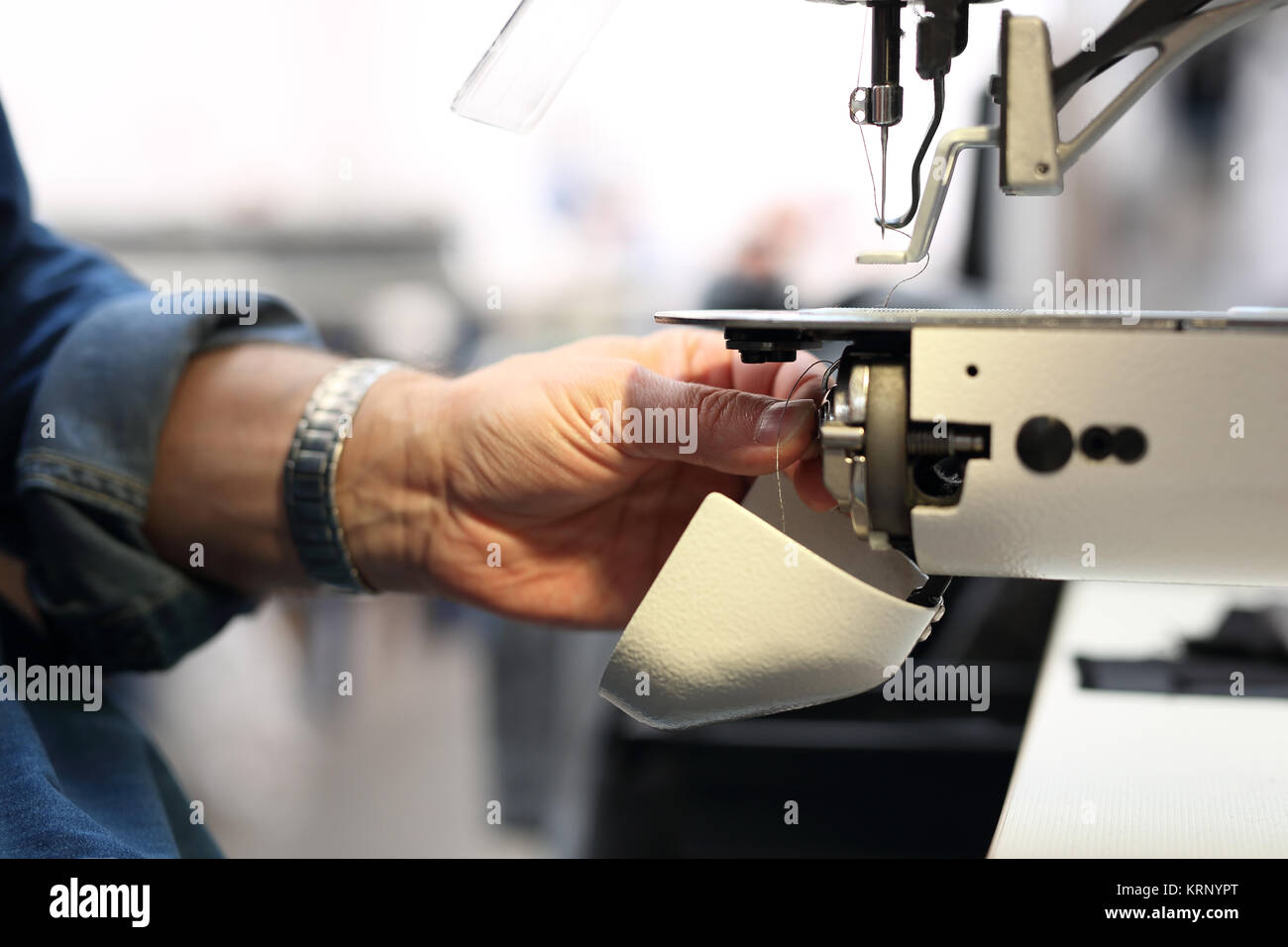 maintenance of sewing machines Stock Photo Alamy