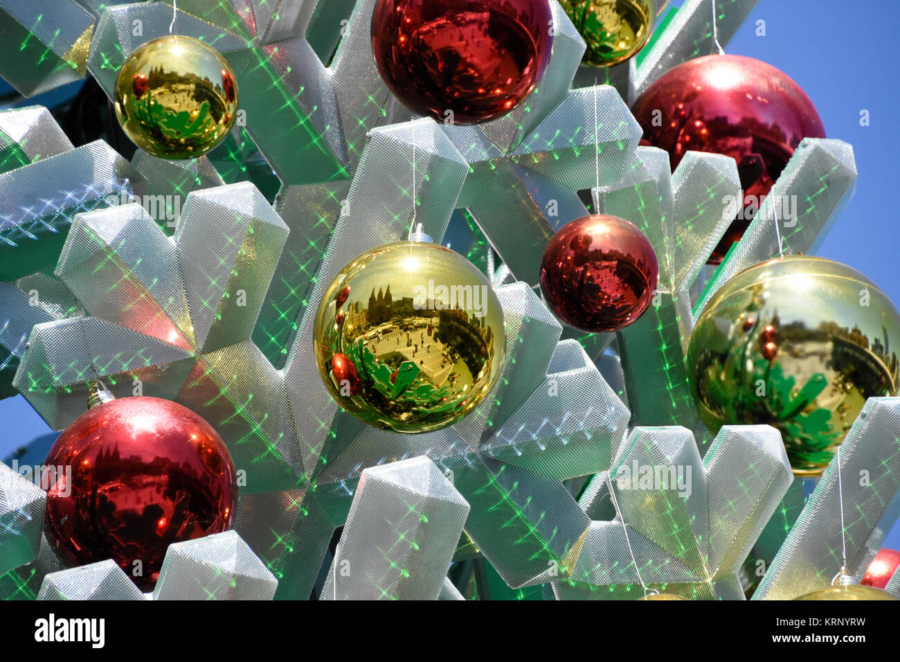 Christmas Tree in Melbourne, Federation Square Stock Photo Alamy