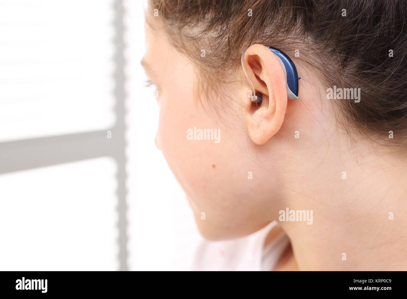Child With Hearing Aid High Resolution Stock Photography and Images Alamy