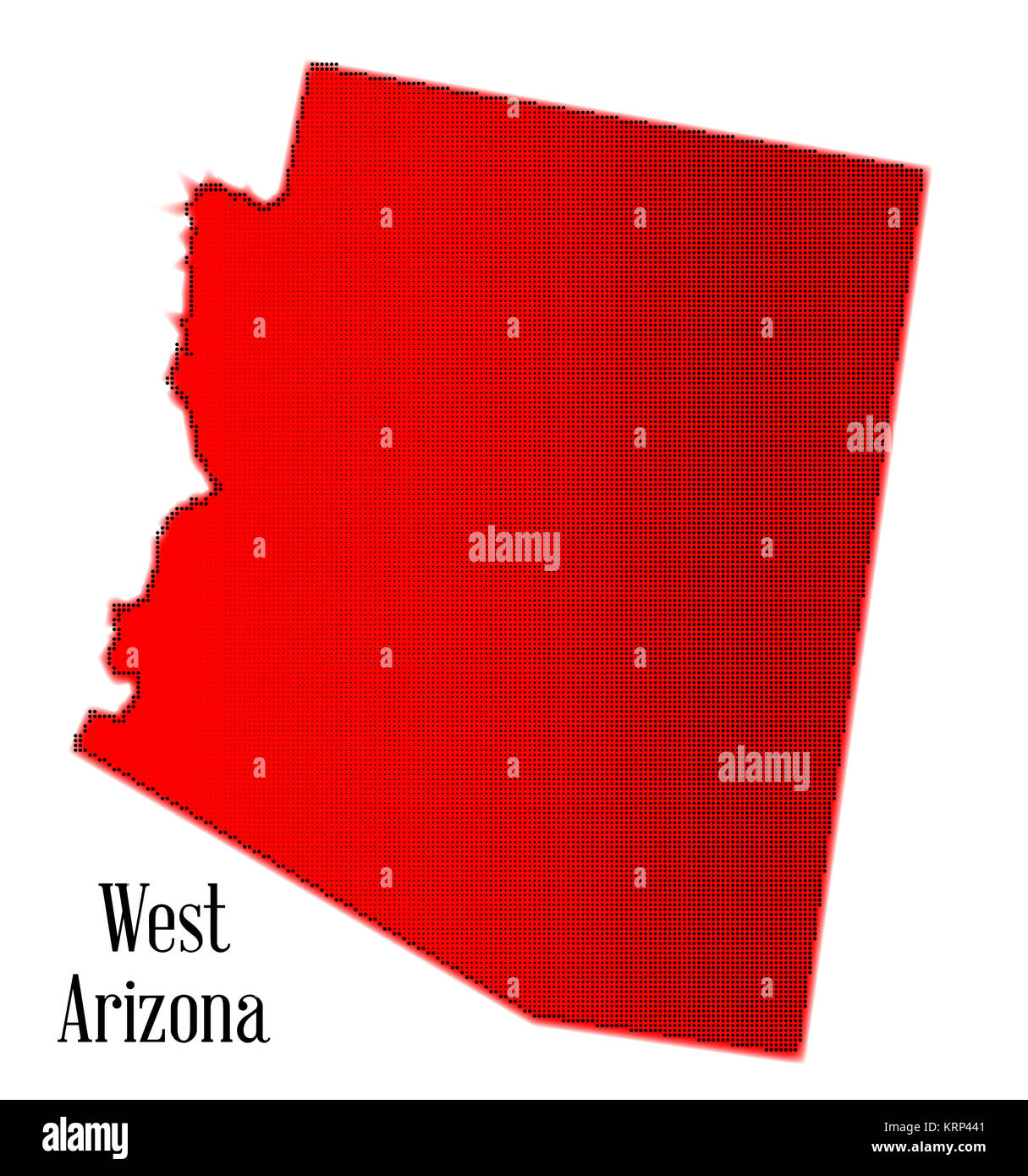 West Arizona Halftone Stock Photo