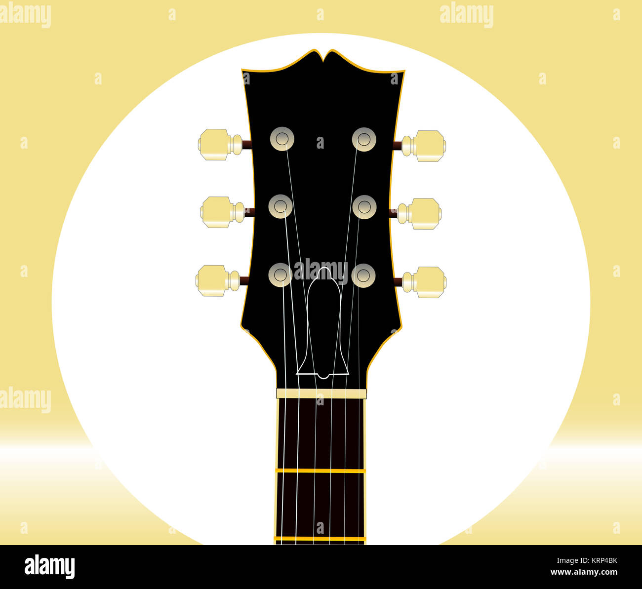 Guitar Headstock And Tuners Stock Photo Alamy