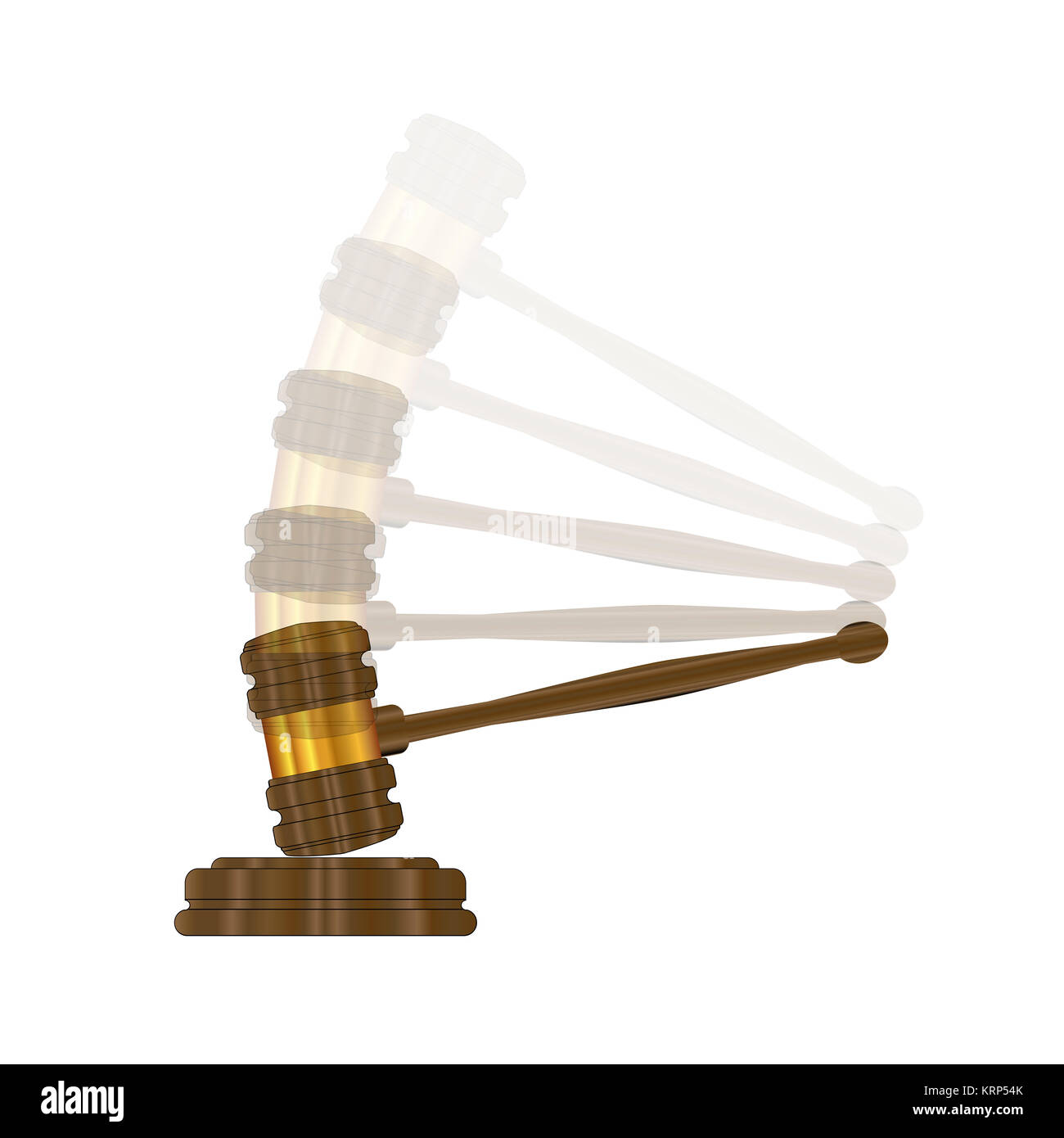 Judges Gravel Hitting The Block Stock Photo - Alamy