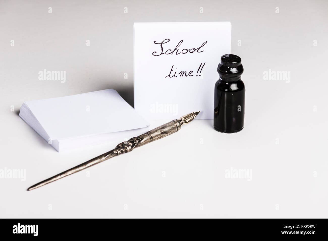 School time with old pen and ink Stock Photo - Alamy